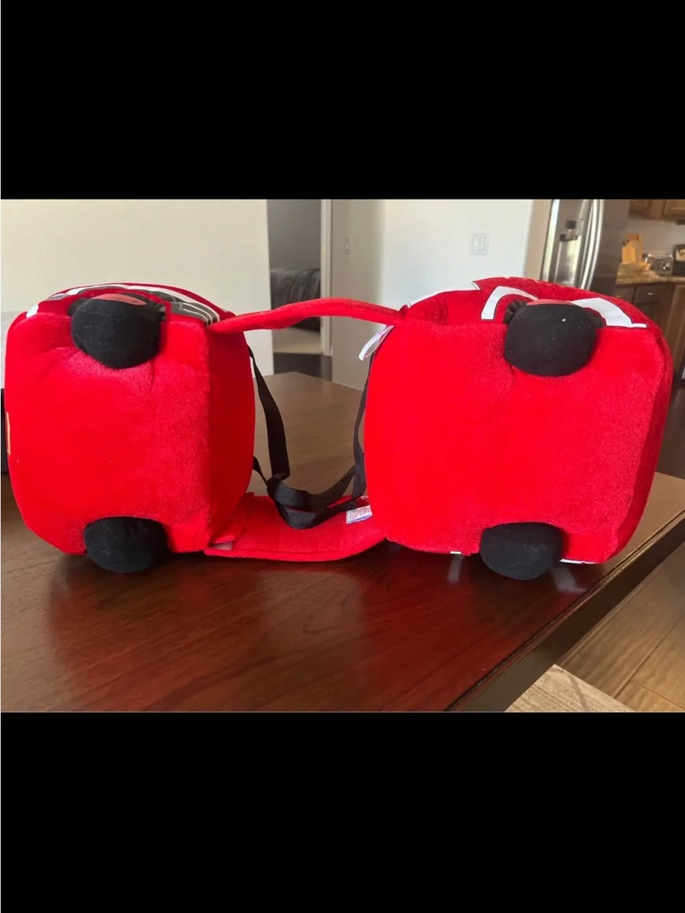 Plush Red Fire Truck Kids Costume - Fire Dept
